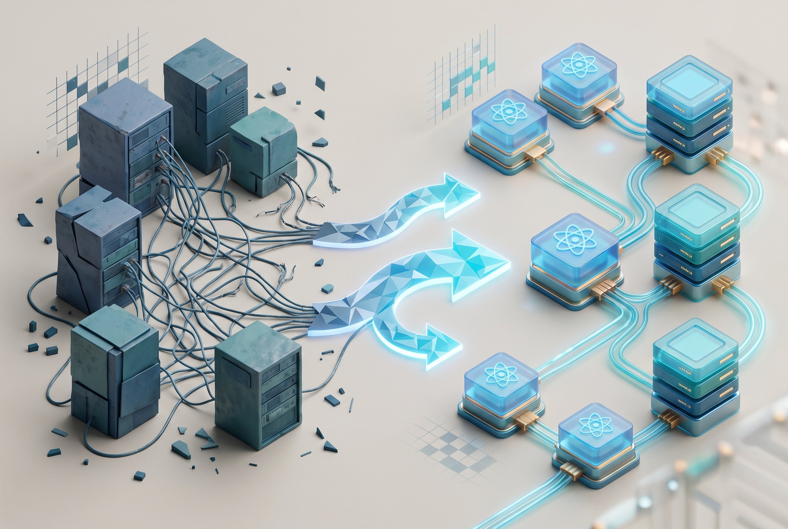 Modernizing Customer Workflows: From Legacy PHP/jQuery to React + Node social preview graphic