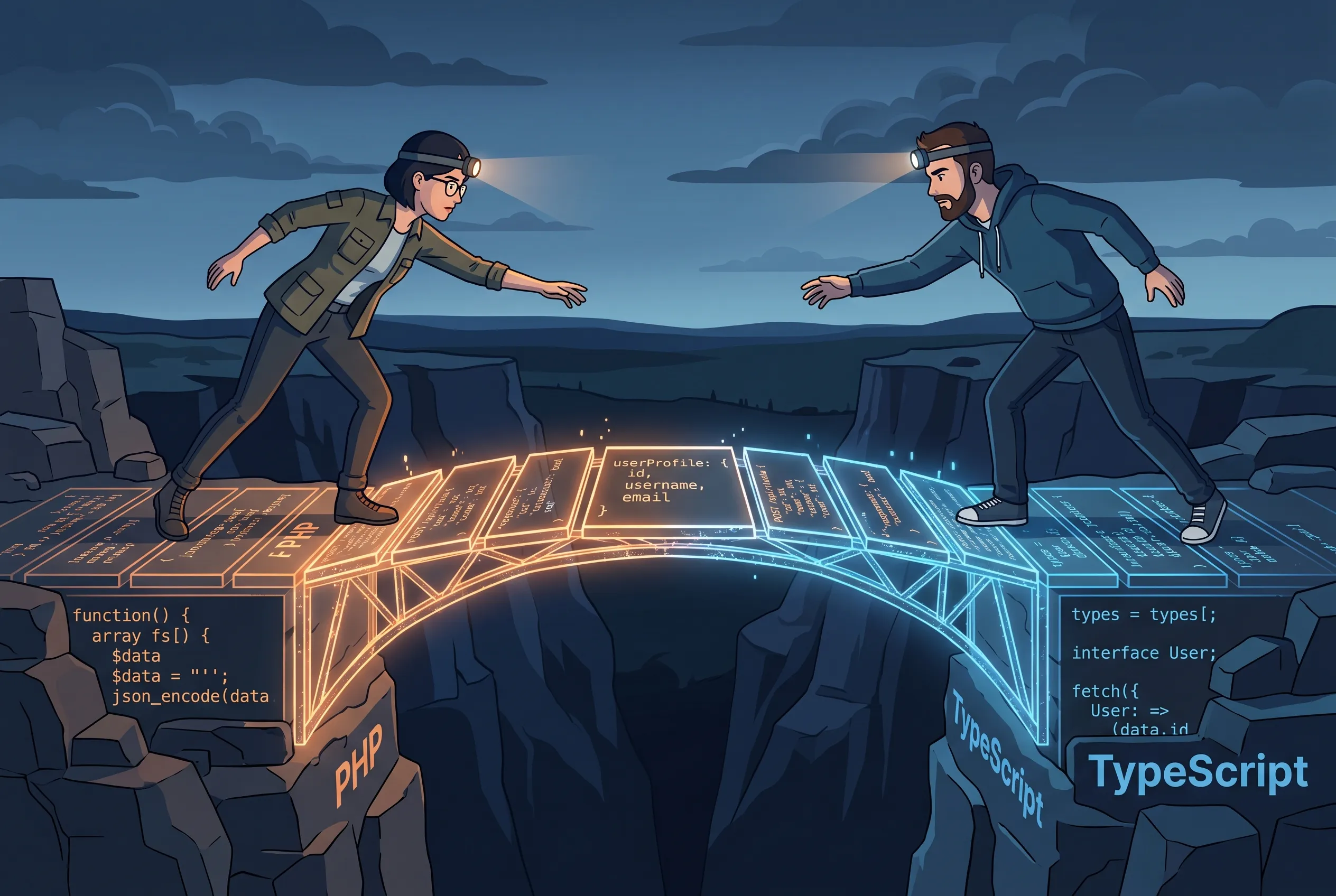 Making PHP + TypeScript Play Nice at Production Scale social preview graphic